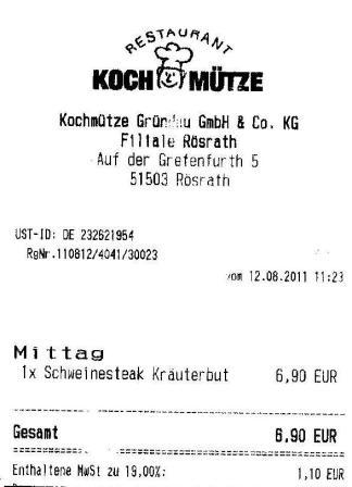 kfdf Hffner Kochmtze Restaurant